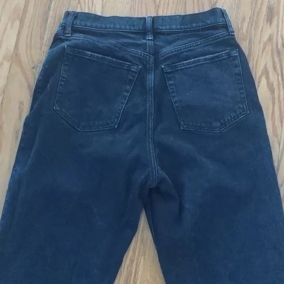 Abercrombie & Fitch Black Straight Leg Jeans Size 28/6L - Picture 8 of 11